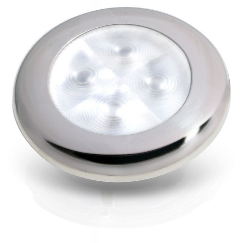 Luz de cortesía blanca Hella Marine - Acero inoxidable 12 voltios Náutica 2XT 980 500-521