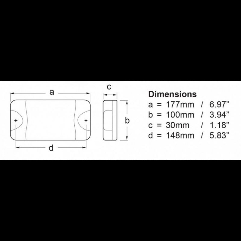 Hella Marine Luce Duraled 20 Bianca nautica 2JA 980 608-001