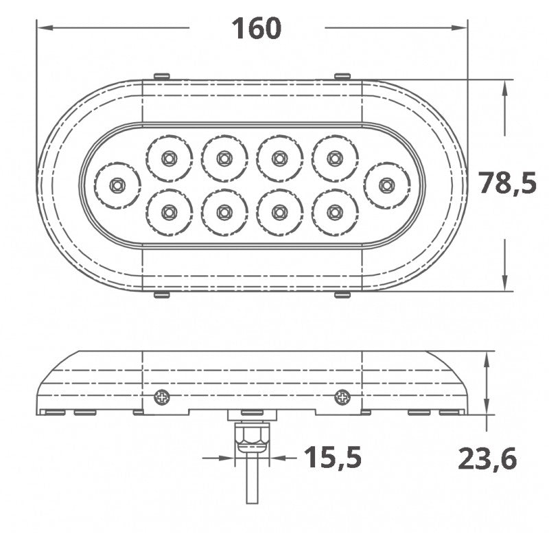 A.A.A. Luce Subacquea a Led (10X3W) 00398-10WH