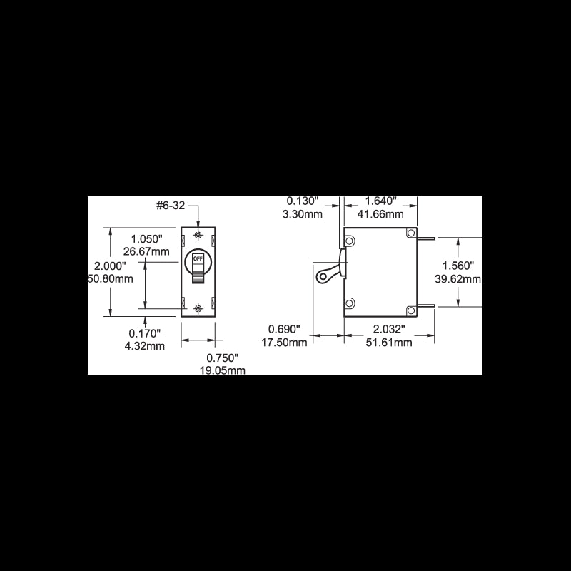 Blue Sea Magnetohydraulic Lever 15A 7208-BSS