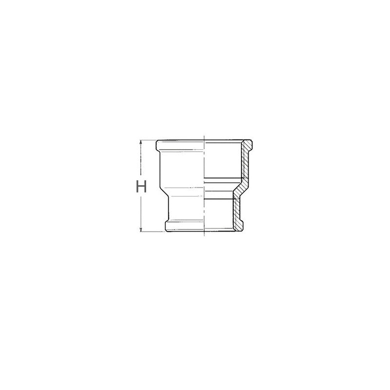 Guidi Manicotto Ridotto F-F Da 1/2 a 3/8 240 1/2 X 3/8