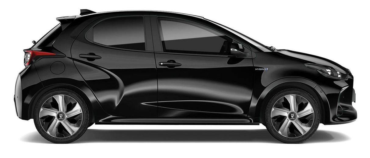 Momo Box 4 Copricerchi Blade Argento Opaco-Nero Carbon 16 polli.