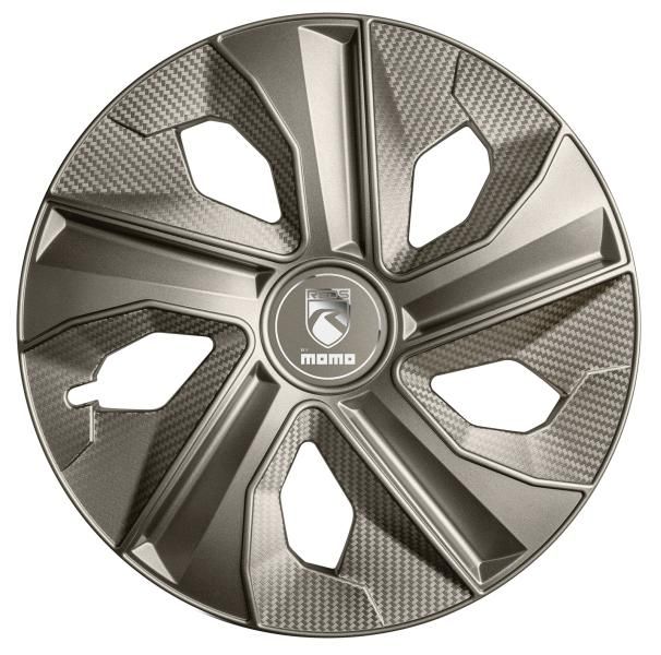 Momo Box 4 Copricerchi Blade Ematite Carbon 15 polli.