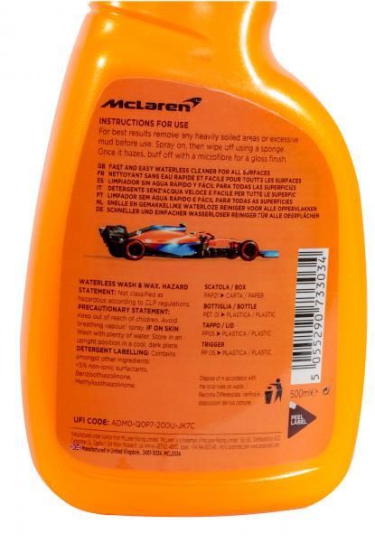 Mclaren Waterless Wash & Wax lavaggio senza acqua e cera 500 mL
