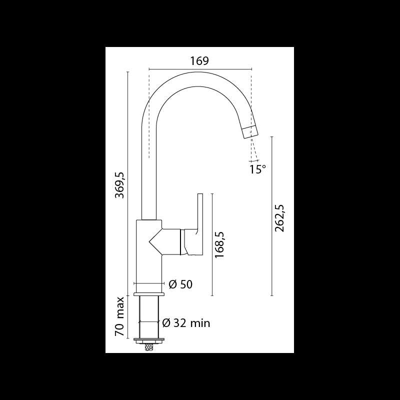 Foresti e Suardi Arena 4390.C Spültischmischer