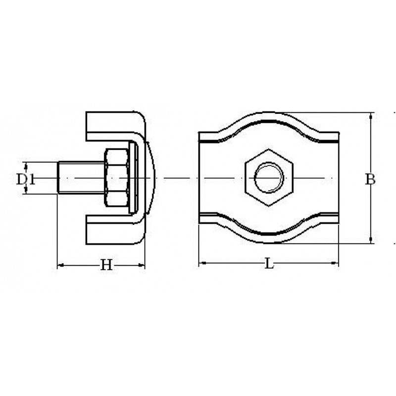 FNI Morsetto Inox 316 Diametro mm 2 S0407-A0002