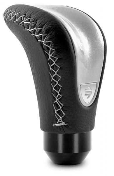 Momo Combat Evo Schaltknauf Schwarz/Silber