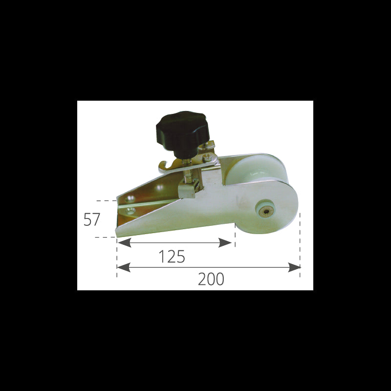 Olcese Ricci Edelstahl-Bügelrolle 120 mm 3358A
