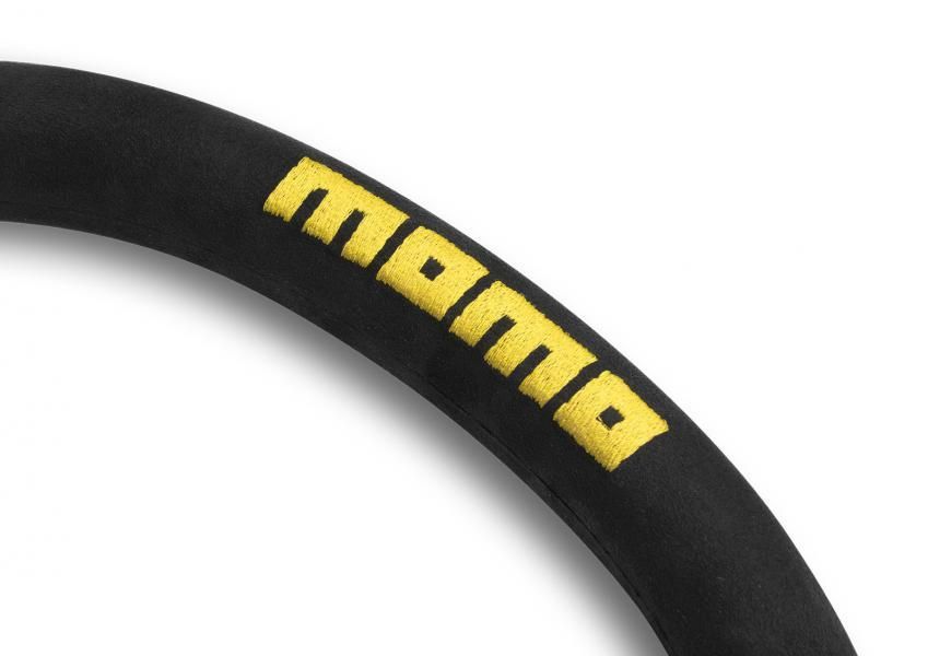 Momo Volante Trek alcantara nero/argento