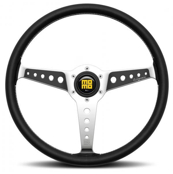 Momo California Steering Wheel Black/Chrome 360mm