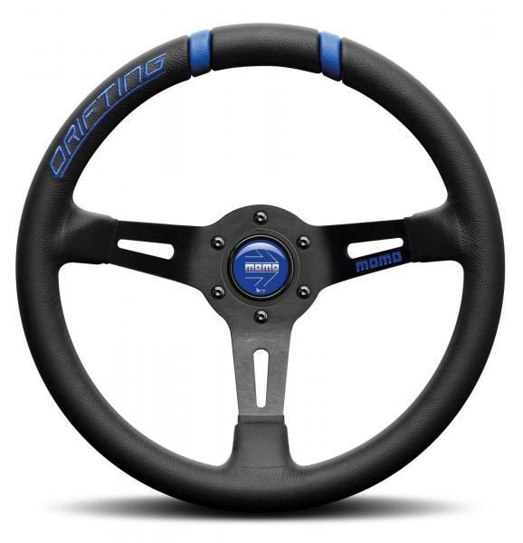 Momo Drifting Lenkrad Schwarz/Blau 330 mm