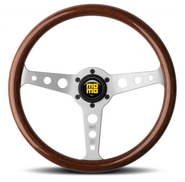 Momo Volante Indy Heritage zebrano/argento 350 mm