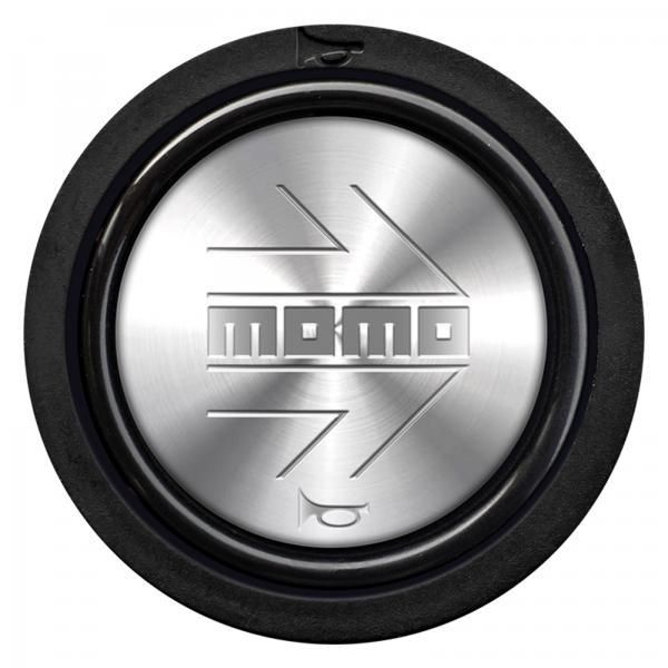 Momo Steering Wheel Horn Button Silver-Chrome