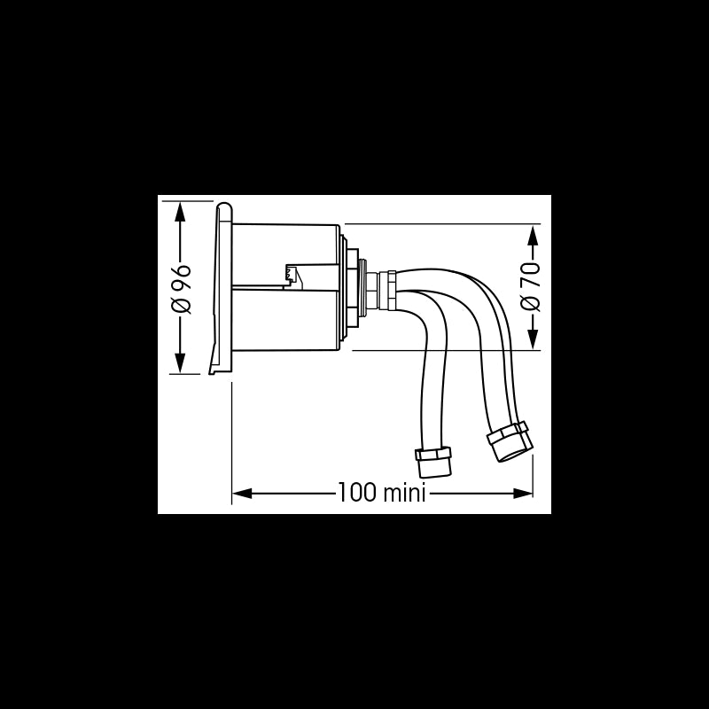 Plastimo Nicchia Quadrata Bianca con Miscela 67205
