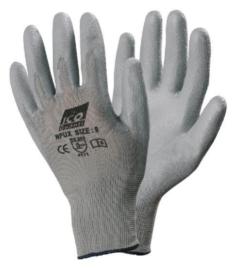 Ico Coppia guanti Nylon PU in nylon e poliuretano taglia M (7-7,5)