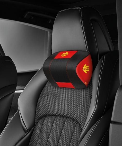 Momo Supporto collo Comfort nero/rosso