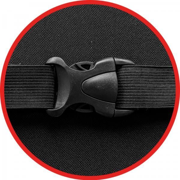 Soporte cervical Momo Comfort negro/rojo