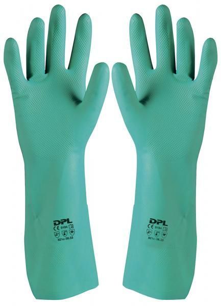 Ico Pair of Green Nitrile Gloves Size L/8