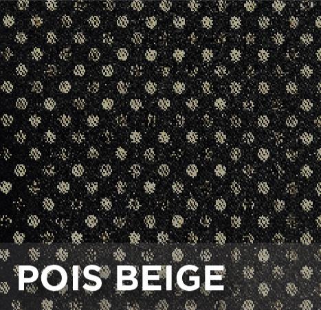 Cora Manufacturing Coprisedili anteriori Espresso Sport tg. grande tess. cotone stampato pois beige