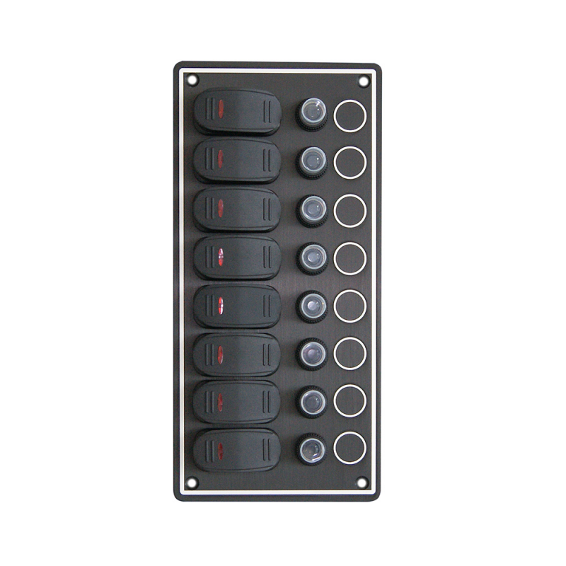 Panel eléctrico AAA de 8 interruptores 10087-BKF
