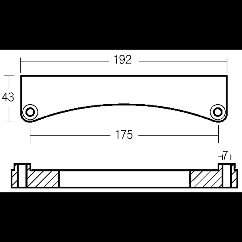 Enrico Polipodio OMC Wabenplatte für Heckspiegel OM012