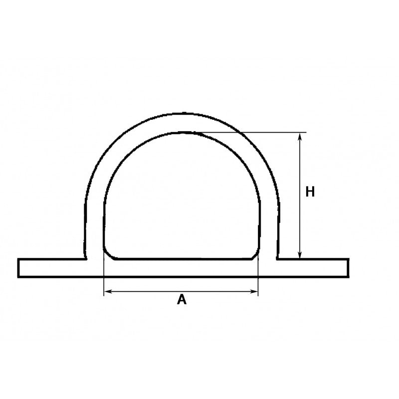 Placa de acero inoxidable FNI 30X35 mm 71705
