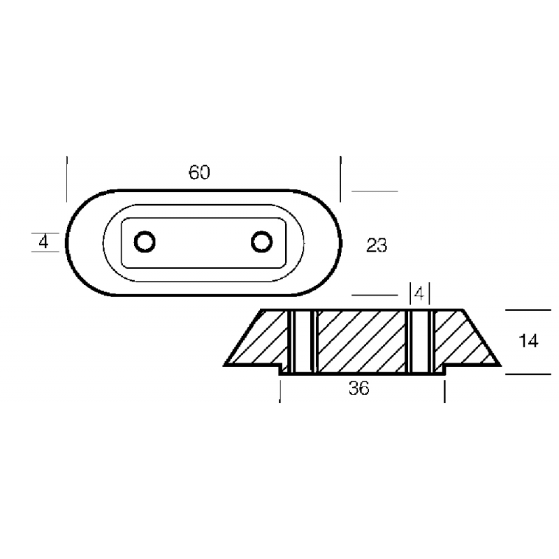 Tecnoseal Piastra In Zinco 2-15 Hp 01402