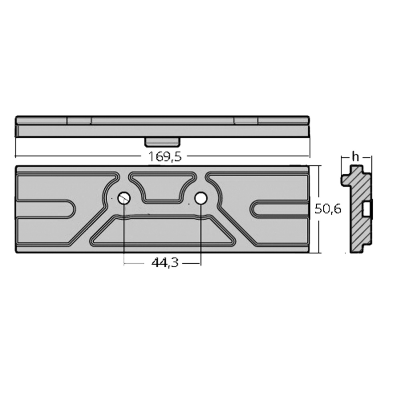 Tecnoseal Piastra In Zinco 00842