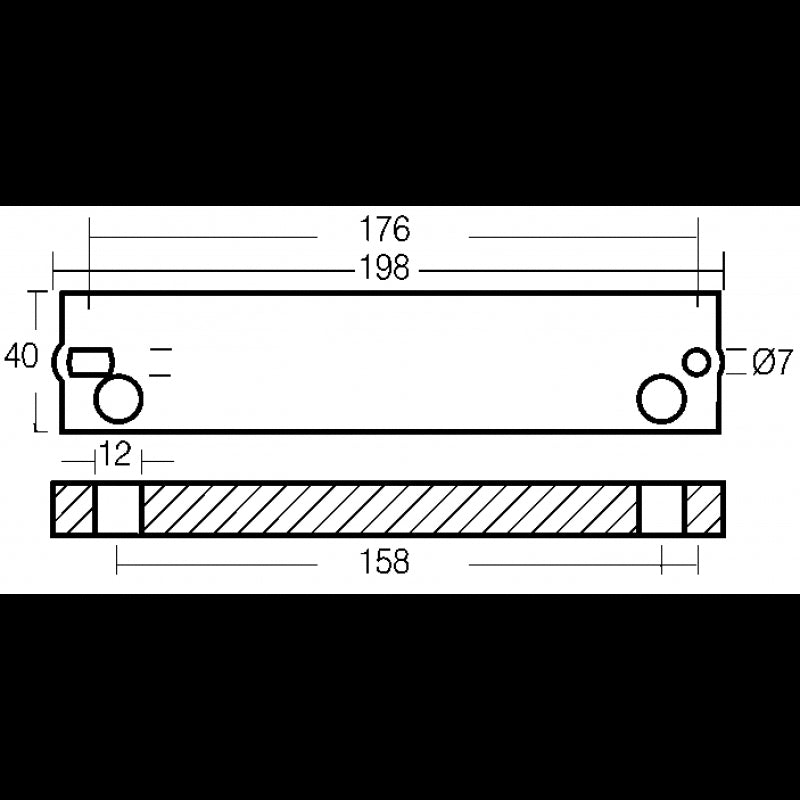 Enrico Polipodio Zinkplatte TH007 OMC - Envirude - Johnson Anoden