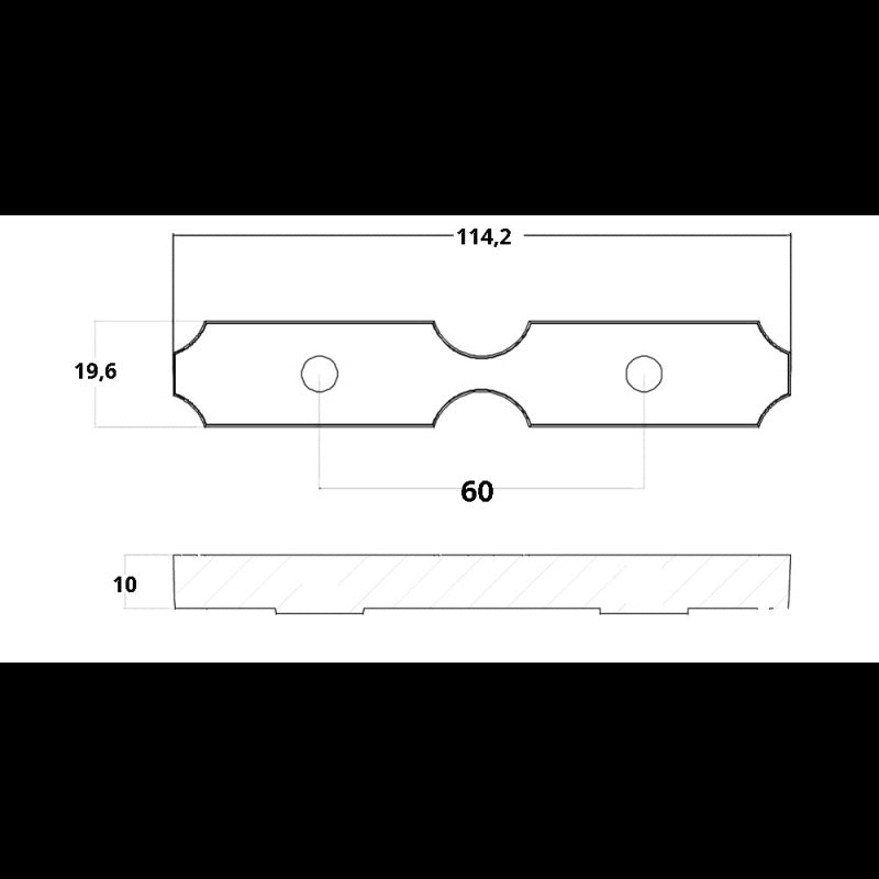 Tecnoseal Plate for 300-350Hp Engines 01176