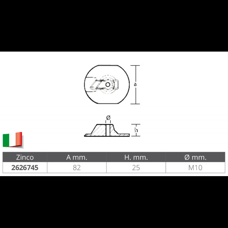 Tecnoseal-Platte Yanmar-Motoren 01390-1