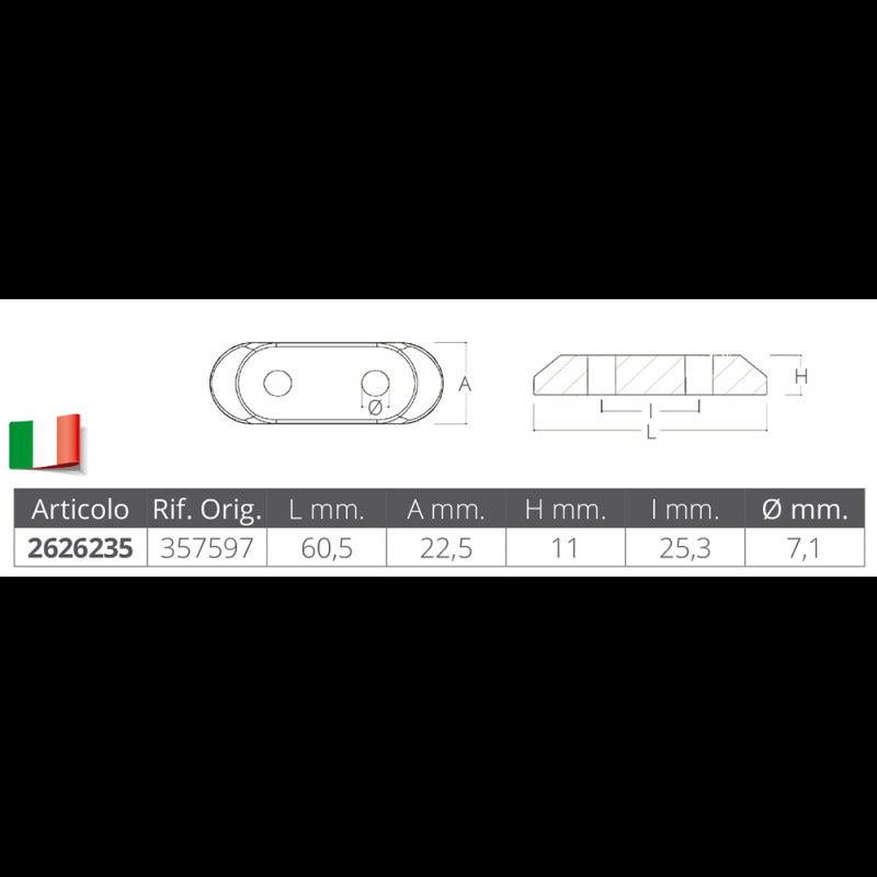 Tecnoseal Zinkplatte 00940
