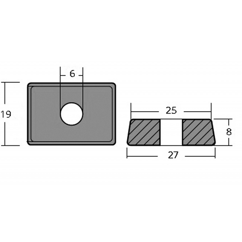 Tecnoseal Zinkplatte 4-9,9 PS 4T 00834