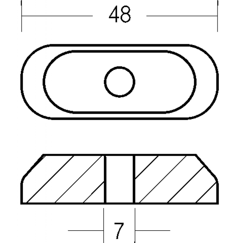 Placa Tecnoseal 2 Hp 9, 9-15 Hp 4T 01210