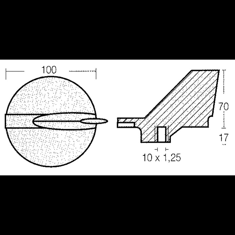 Tecnoseal Pinna 200/300 Hp In Zinco 01124