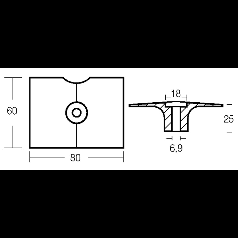 Tecnoseal 4T Zink-Motorplatte 01135