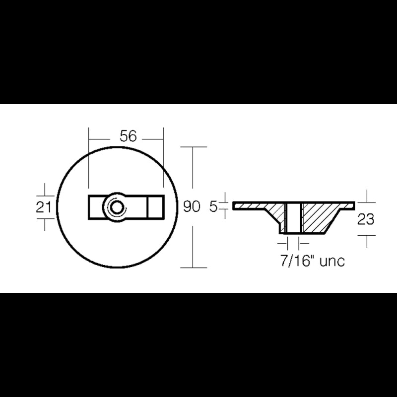 Enrico Polipodio Verado Plate – Alpha 00820 Mercury – Mercruiser Anoden