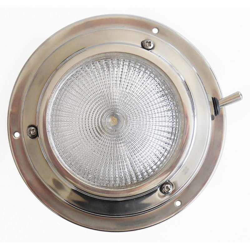 Lámpara de techo de acero inoxidable FNI Diámetro mm 140 X 40H 12 Volt 10712LED