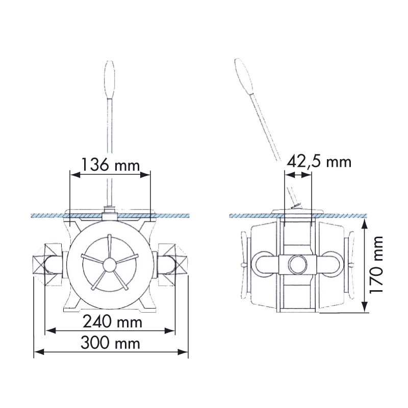 Plastimo Pompa a Mano Doppio Effetto 11724