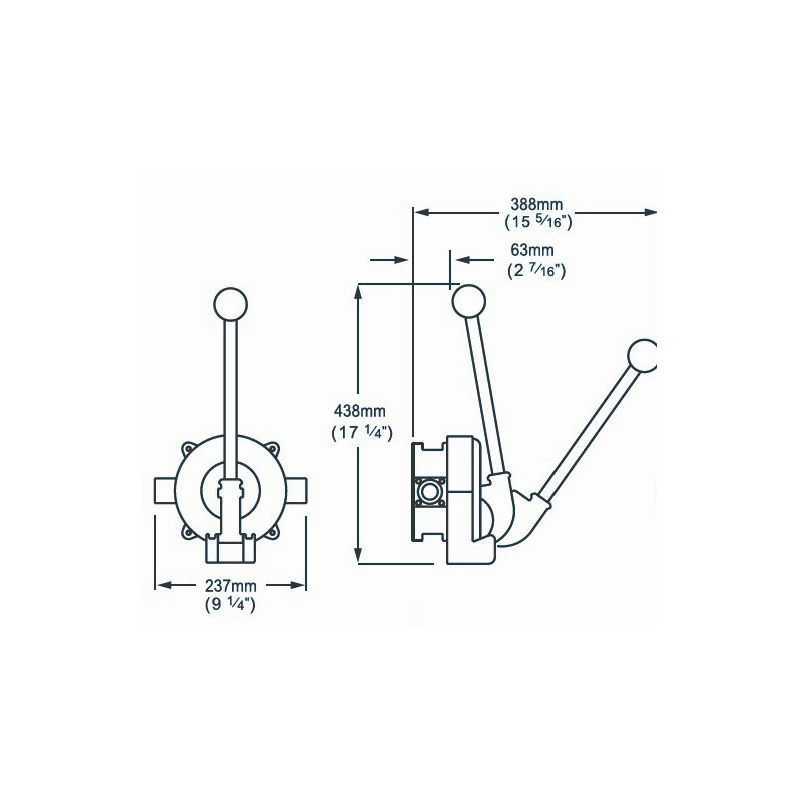 Whale Gusher Titan HD 71972 Handpumpe
