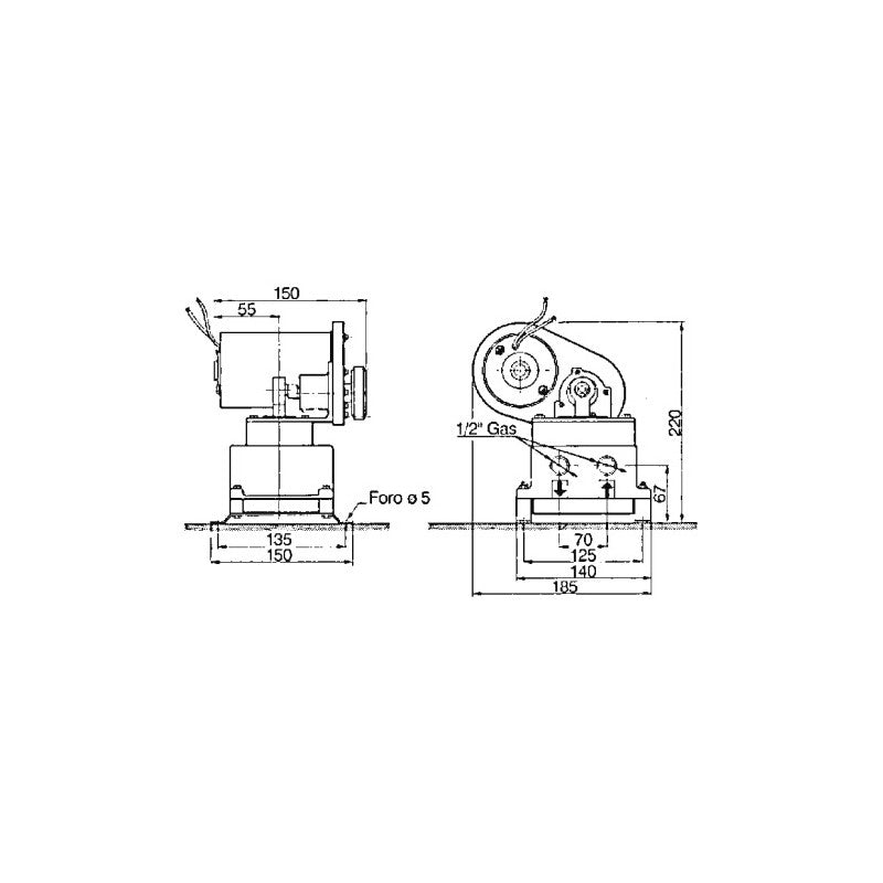 Ancor Pompa di Sentina a membrana acqua Pompa Bg108 12 Volt 40