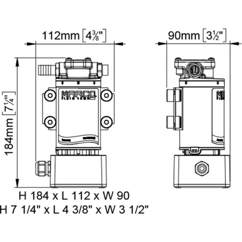 Marco Zahnradpumpe 12/24 V 164 931 15