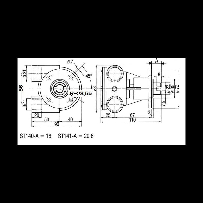 Still Self-Sauging Pump St140 2028 Motorkühllaufrad