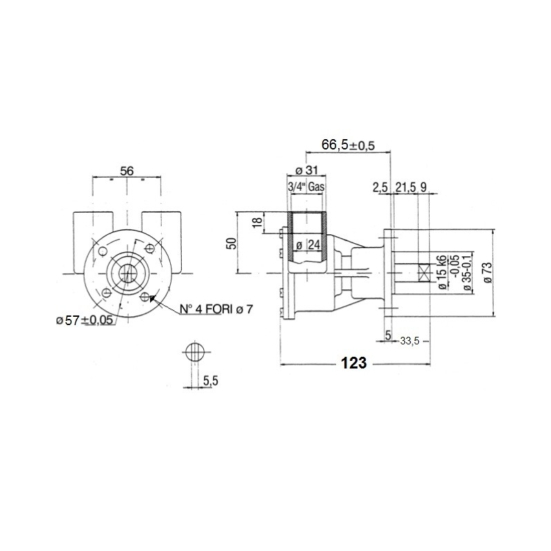 Still Self-Insuffling Pump St143 2351 engine cooling runwheel