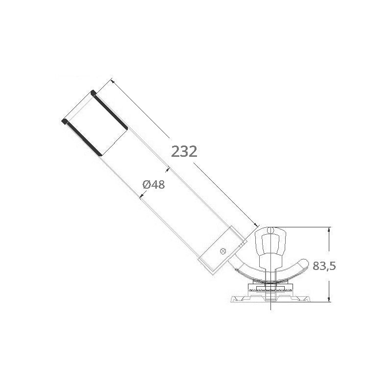 FNI Portacanna Inox 316 Orientabile 03472802