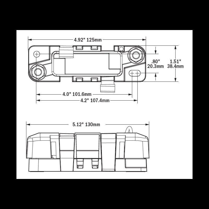 Blue Sea Portafusibile Ami-Midi 7720-BSS