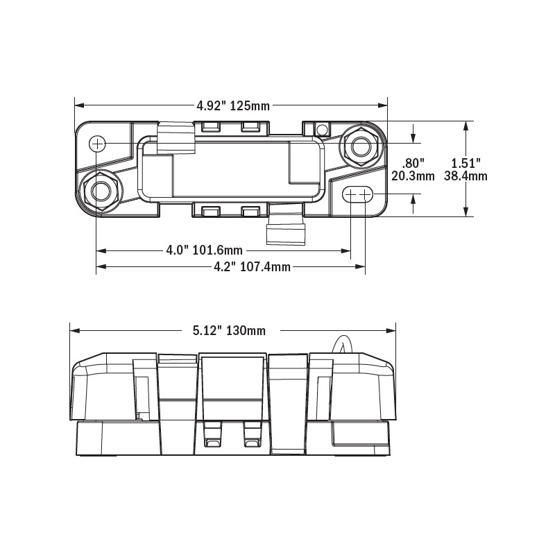 Blue Sea Portafusibile Ami-Midi 7720-BSS