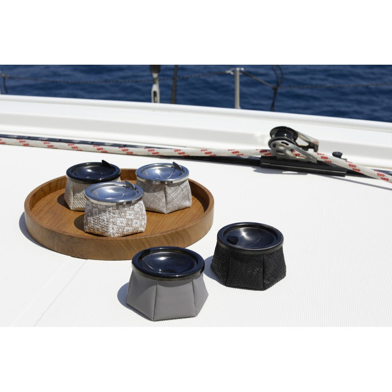 Marine Business Nautica Posacenere Windproof Rattan Nero 30251