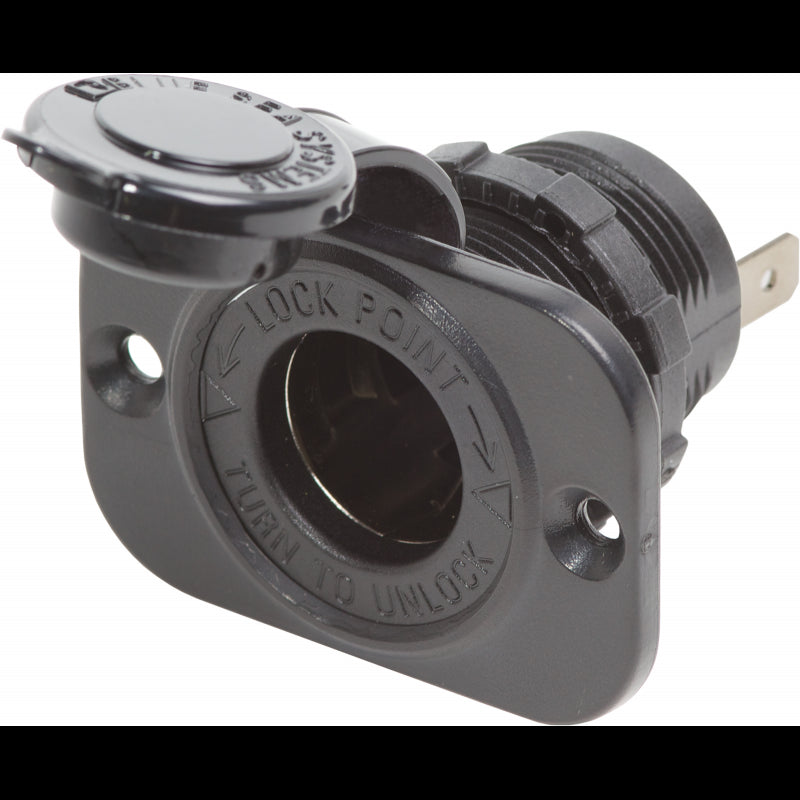 Blue Sea 12 Volt Zigarettenanzünderbuchse, schwarz, 1011-BSS