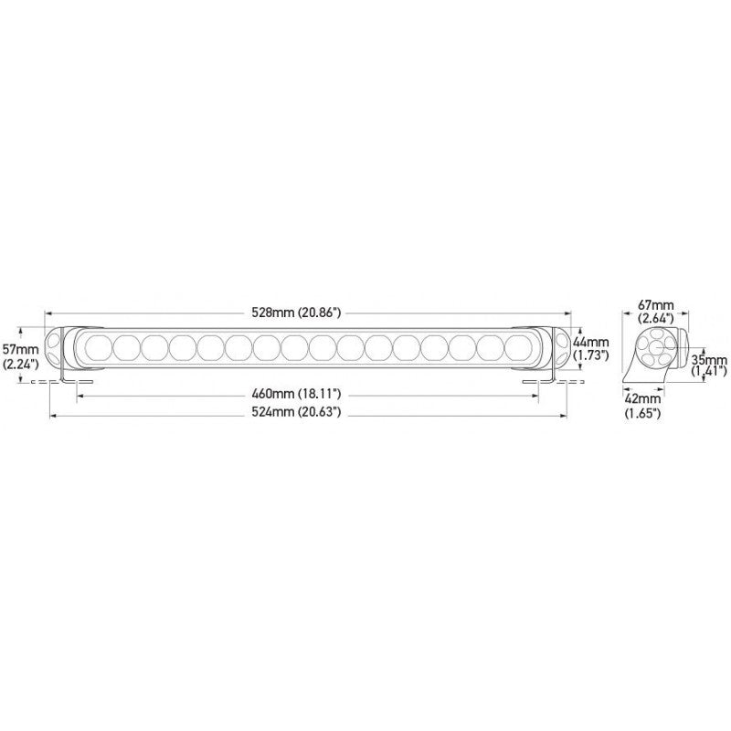 Hella Marine Sea Hawk Proiettore 470 Nero Illuminazione Spot nautica 2LT 958 130-441